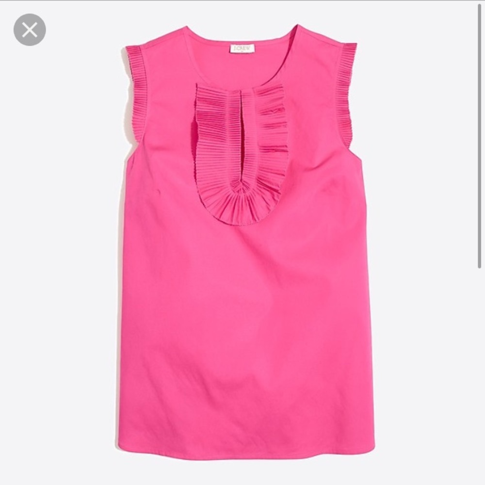 JCrew ruffle tank NWT